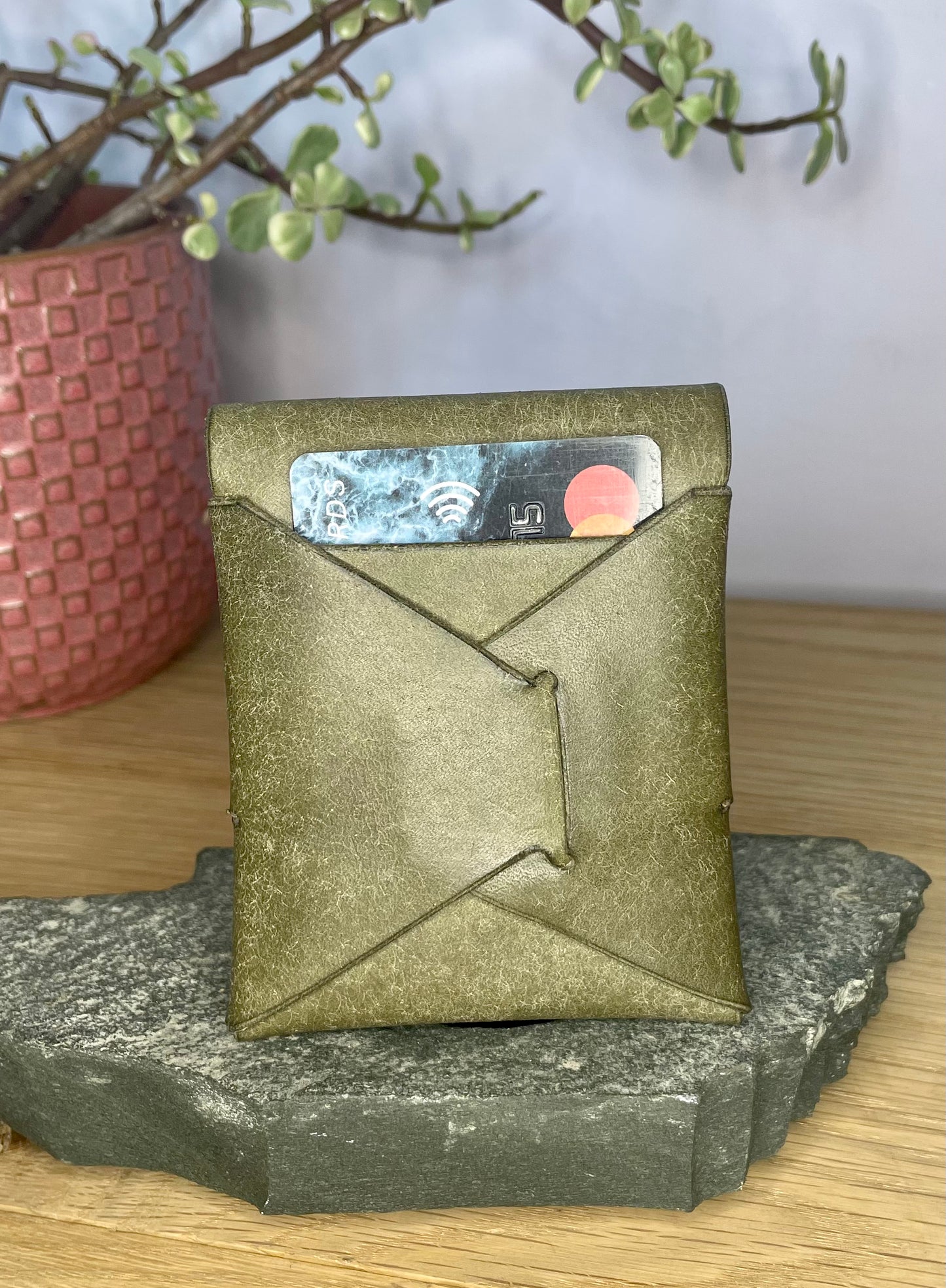 Chrisy’s Stitchless Wallet, Leather EDC Card and Cash-holder Pocket Pouch