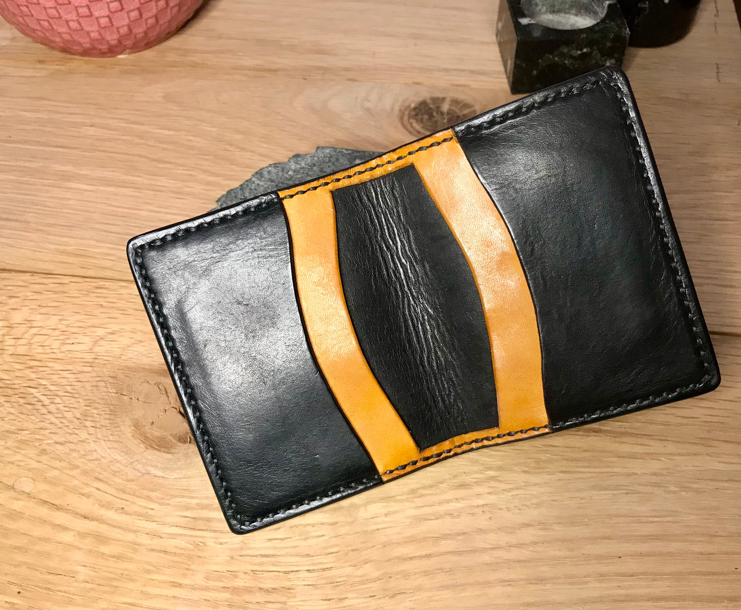 The Rugged Wallet in Chrisy’s Signature Black and Yellow