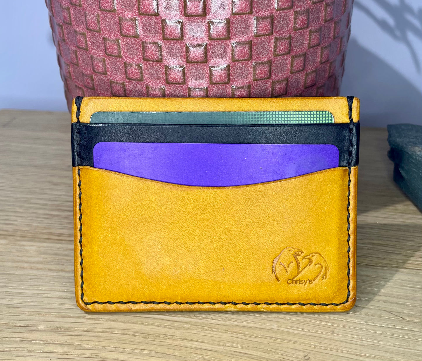 Chrisy’s Signature Collection 5 Pocket Hydra Leather Card-holder.